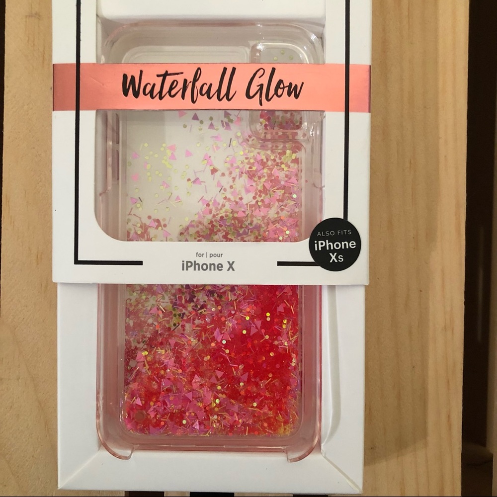 Case-Mate Waterfall Glow Glow in The Dark iPhone XS / X  Shock Absorbing - Picture 3 of 6